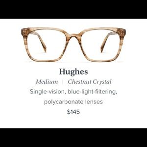 Warby Parker prescription + blue light glasses